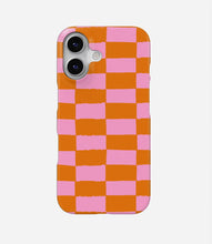 Load image into Gallery viewer, Peach Pop Check Hard Case
