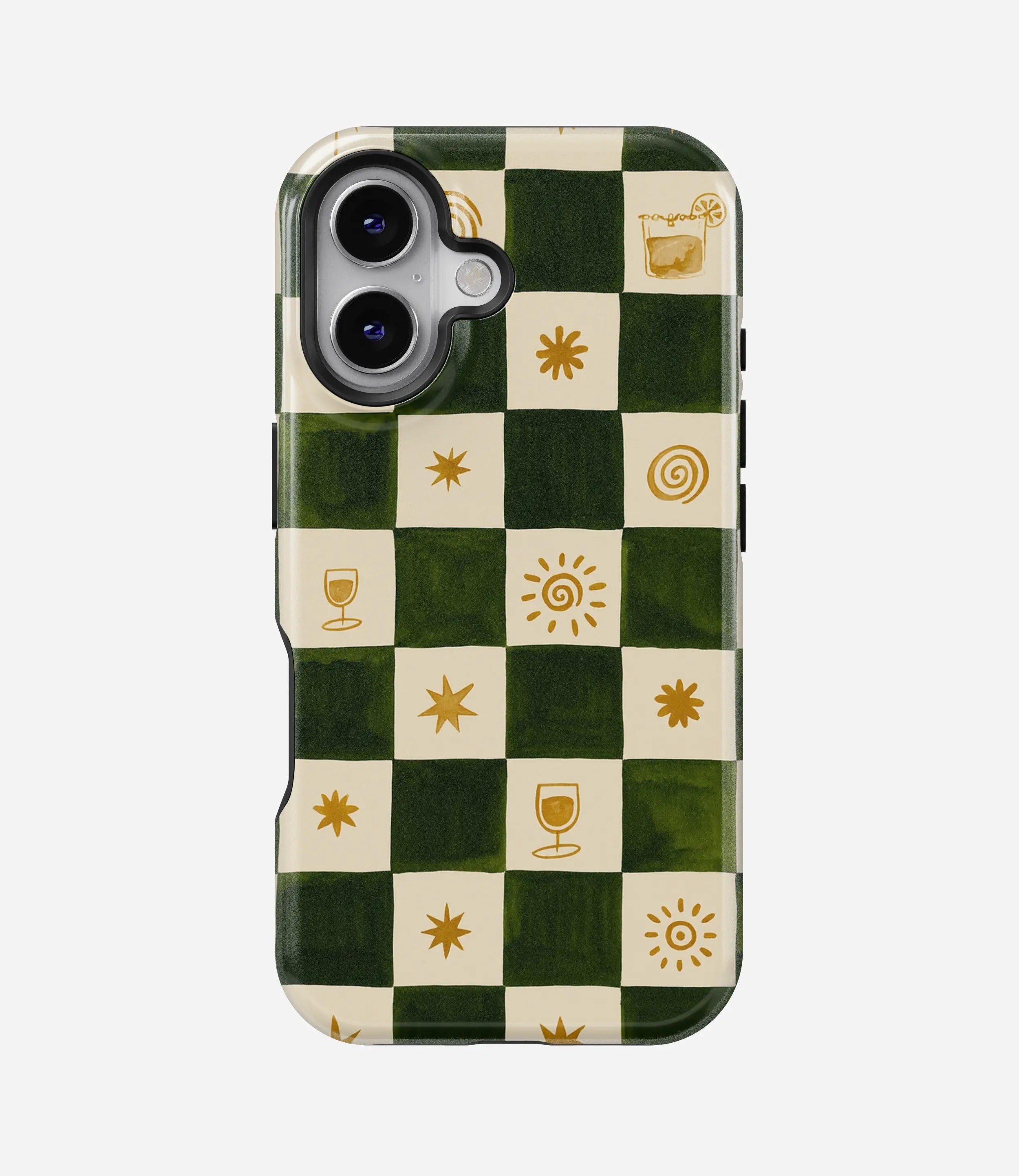 Palm & Citrus Grid Glossy Armoured Case