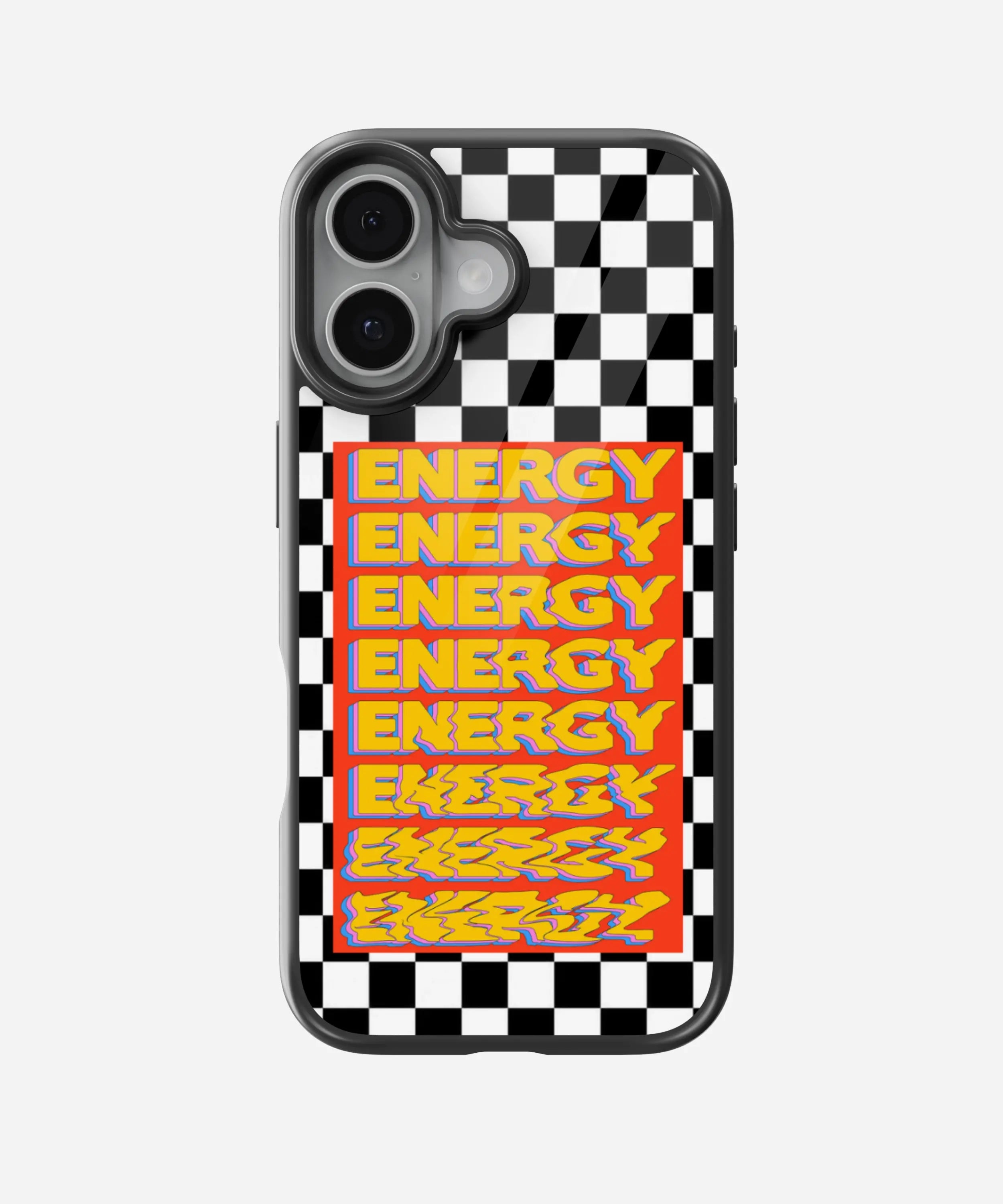 Checkered Energy Glass Case