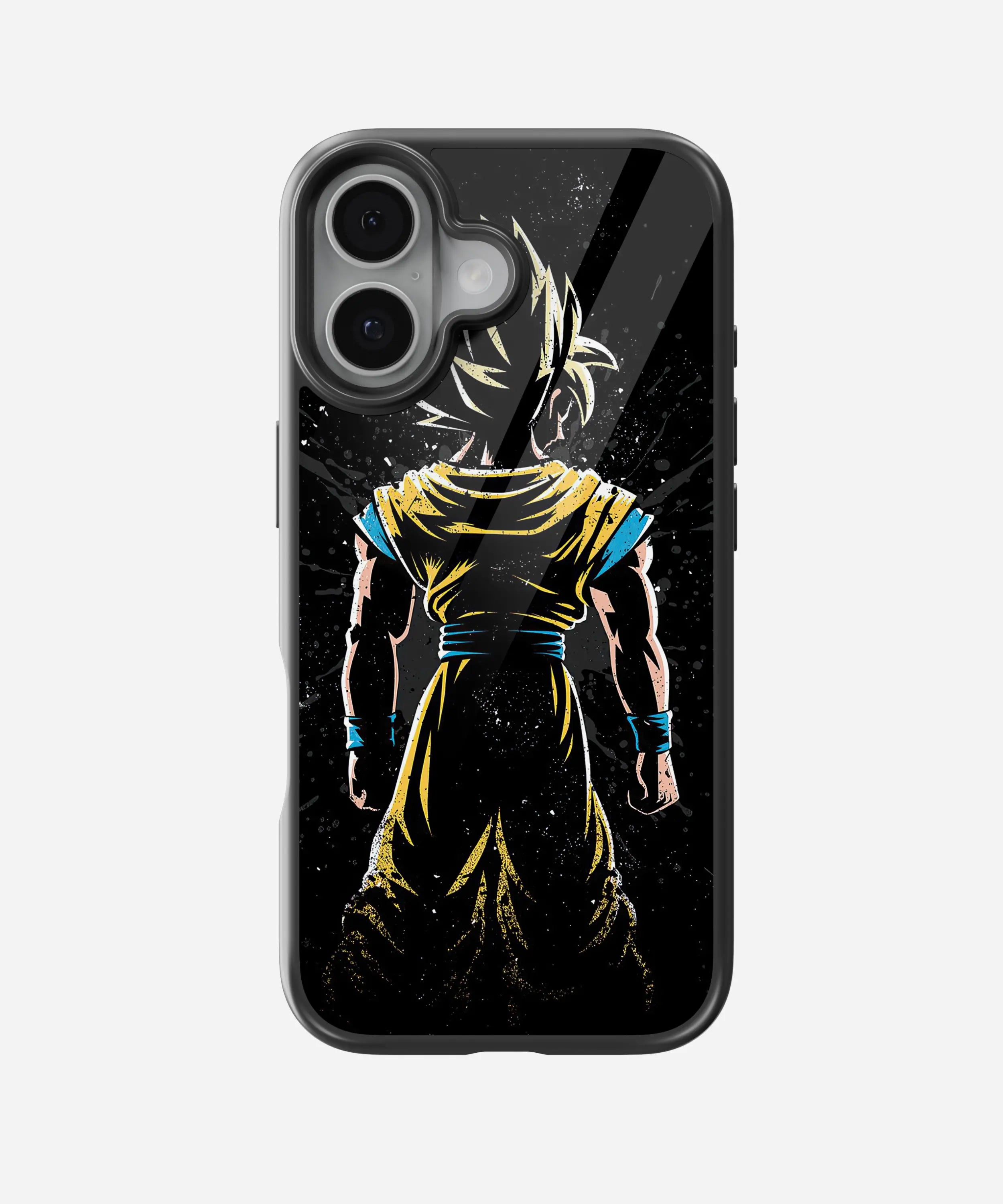 Goku Back Art Glass Phone Case
