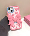 Pastel Cute Bow Soft Silicone Phone Case