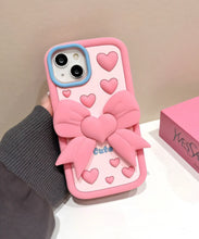 Load image into Gallery viewer, Pastel Cute Bow Soft Silicone Phone Case
