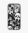 Ghost Face Glass Phone Case