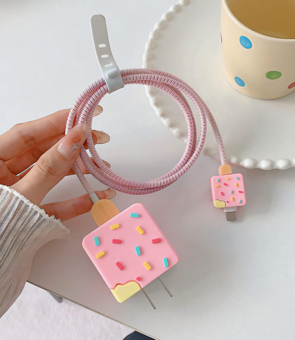 Ice Cream Charger Case & Cable Protector (18W/20W)