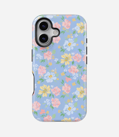 Blue Bloom Garden Glossy Armoured Case