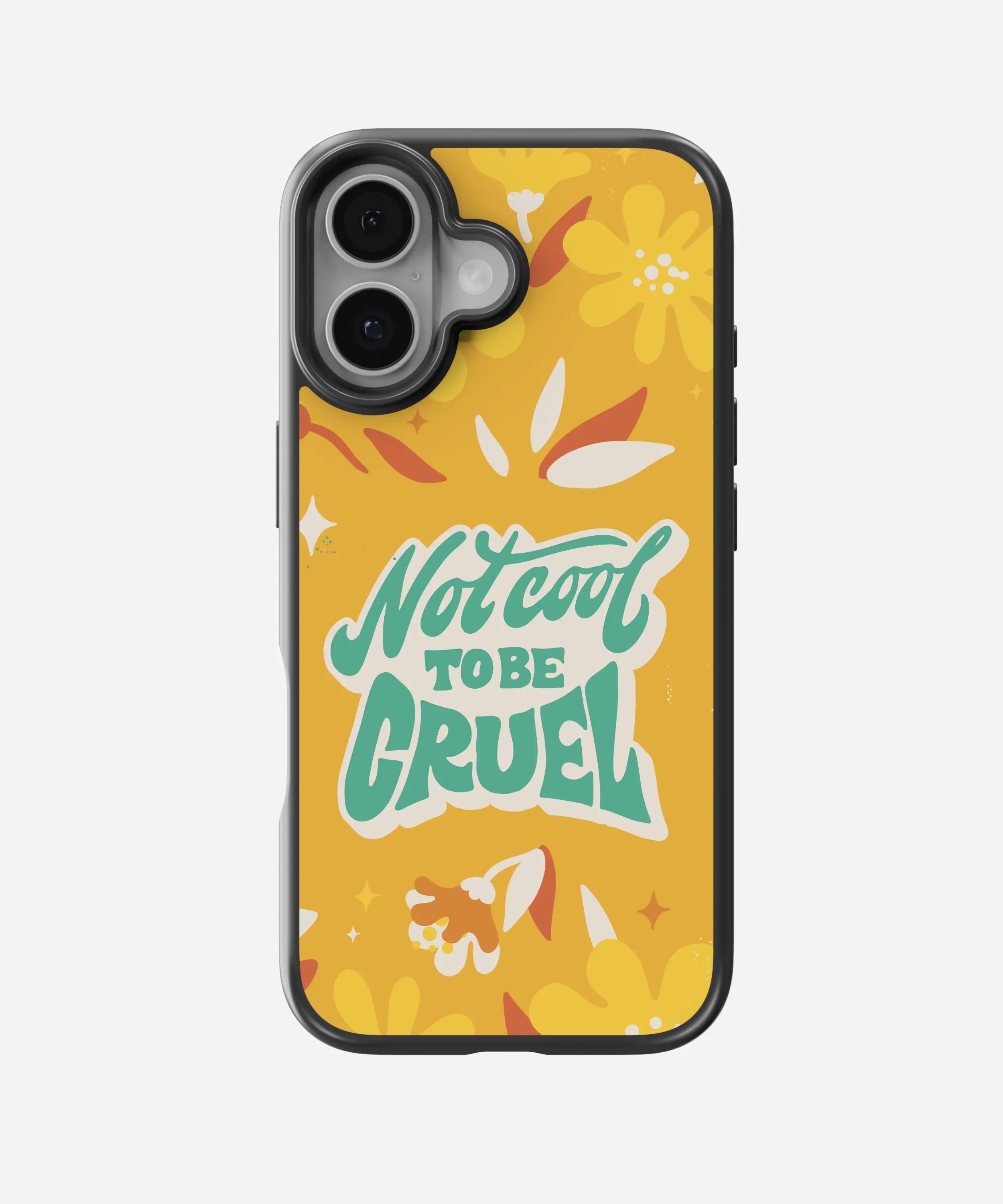 Not Cool to Be Cruel Hybrid Phone Case