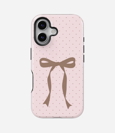 Coquette Bow Dot Glossy Armoured Case