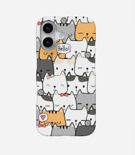 Load image into Gallery viewer, Cute Cat Doodle Phone Case
