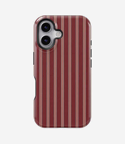 Burgundy Luxe Lines Glossy Armoured Case