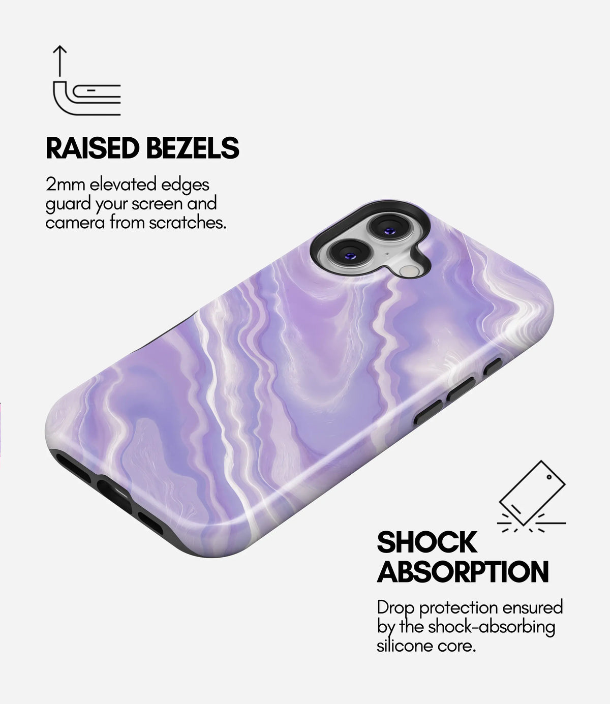 Lavender Melt Glossy Armoured Case
