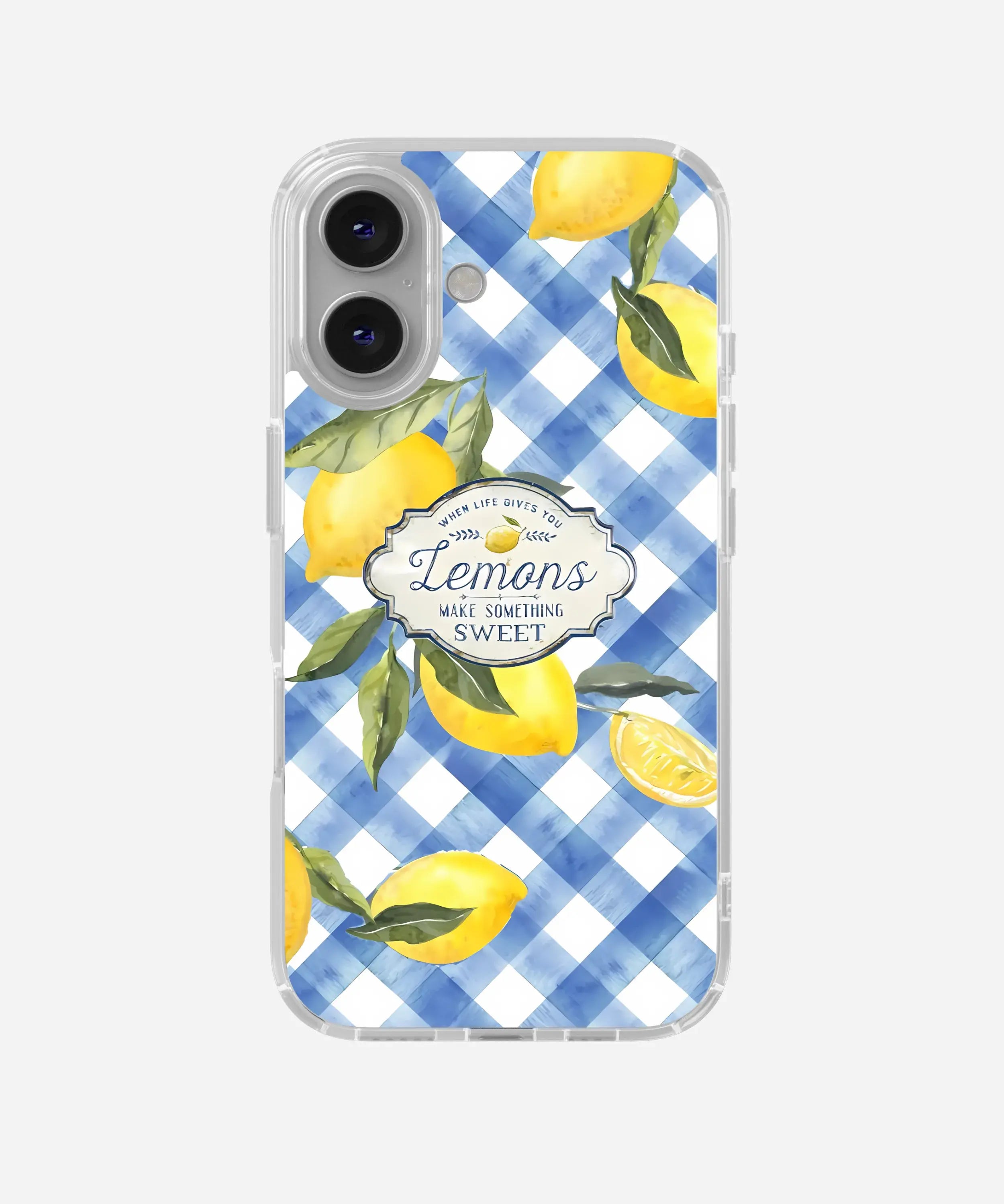 When Life Gives Lemons Clear Silicone Phone Case