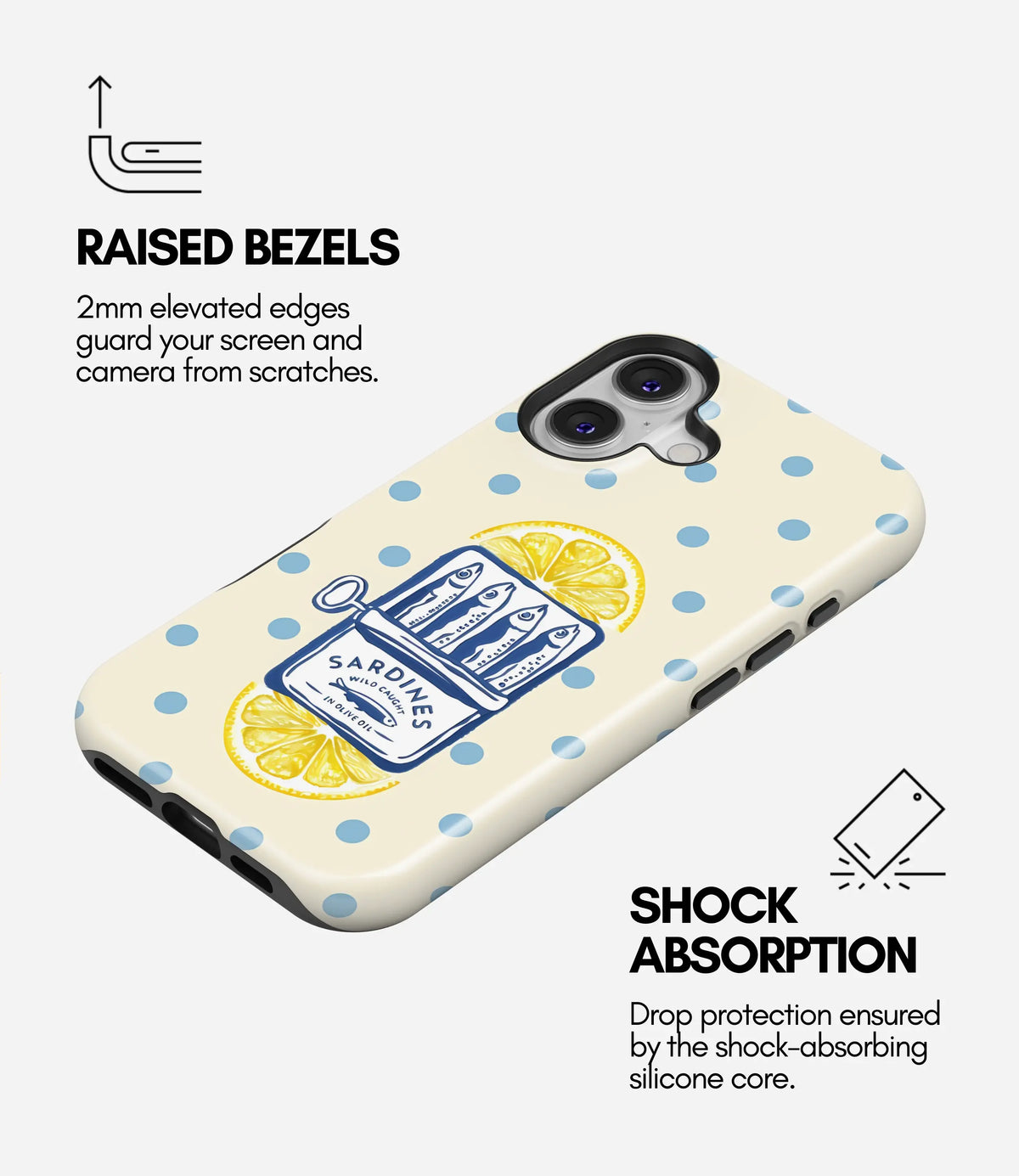 Lemon & Sardines Glossy Armoured Case