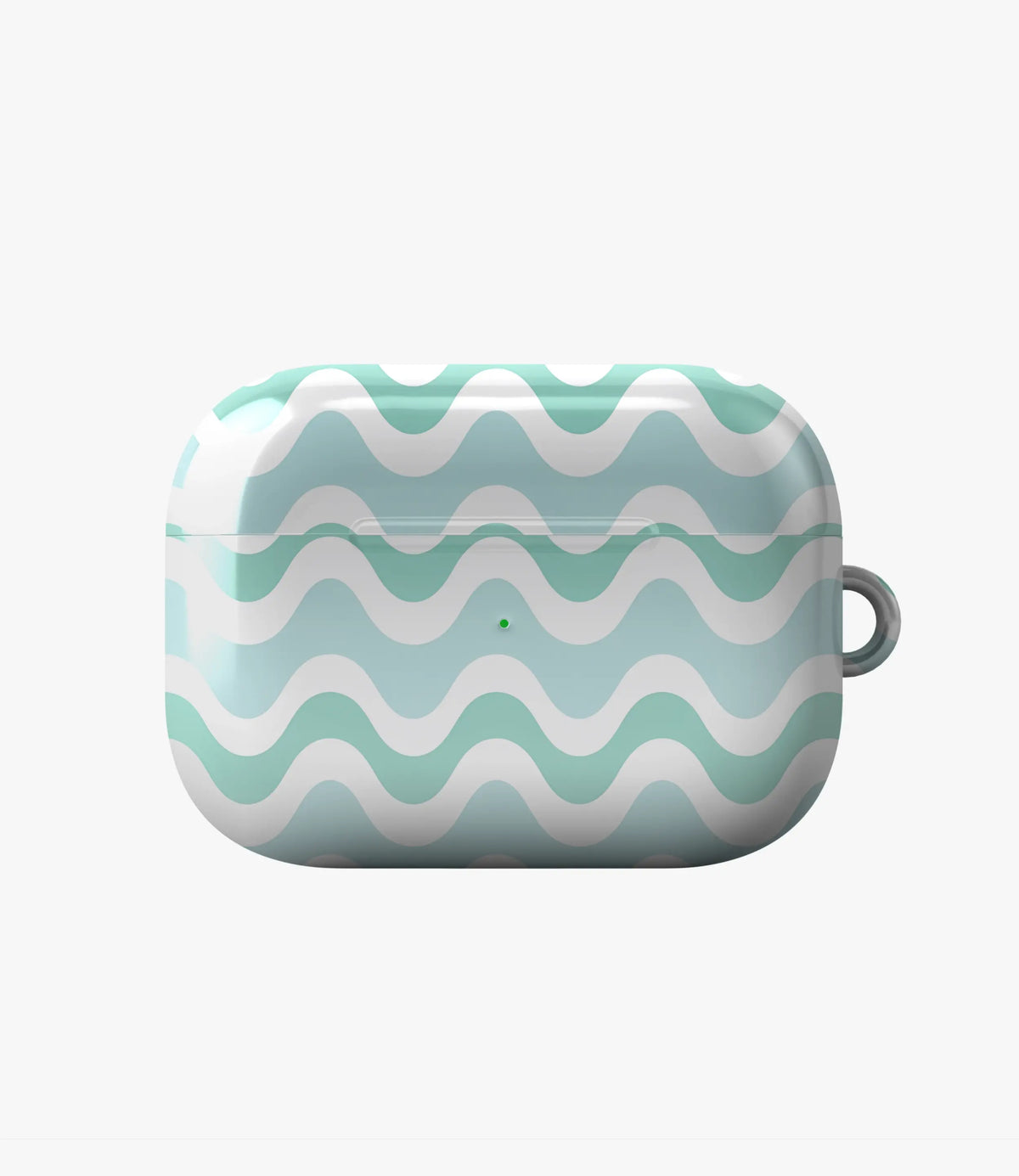 Minty Waves Glossy Airpod Case