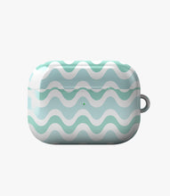 Load image into Gallery viewer, Minty Waves Glossy Airpod Case
