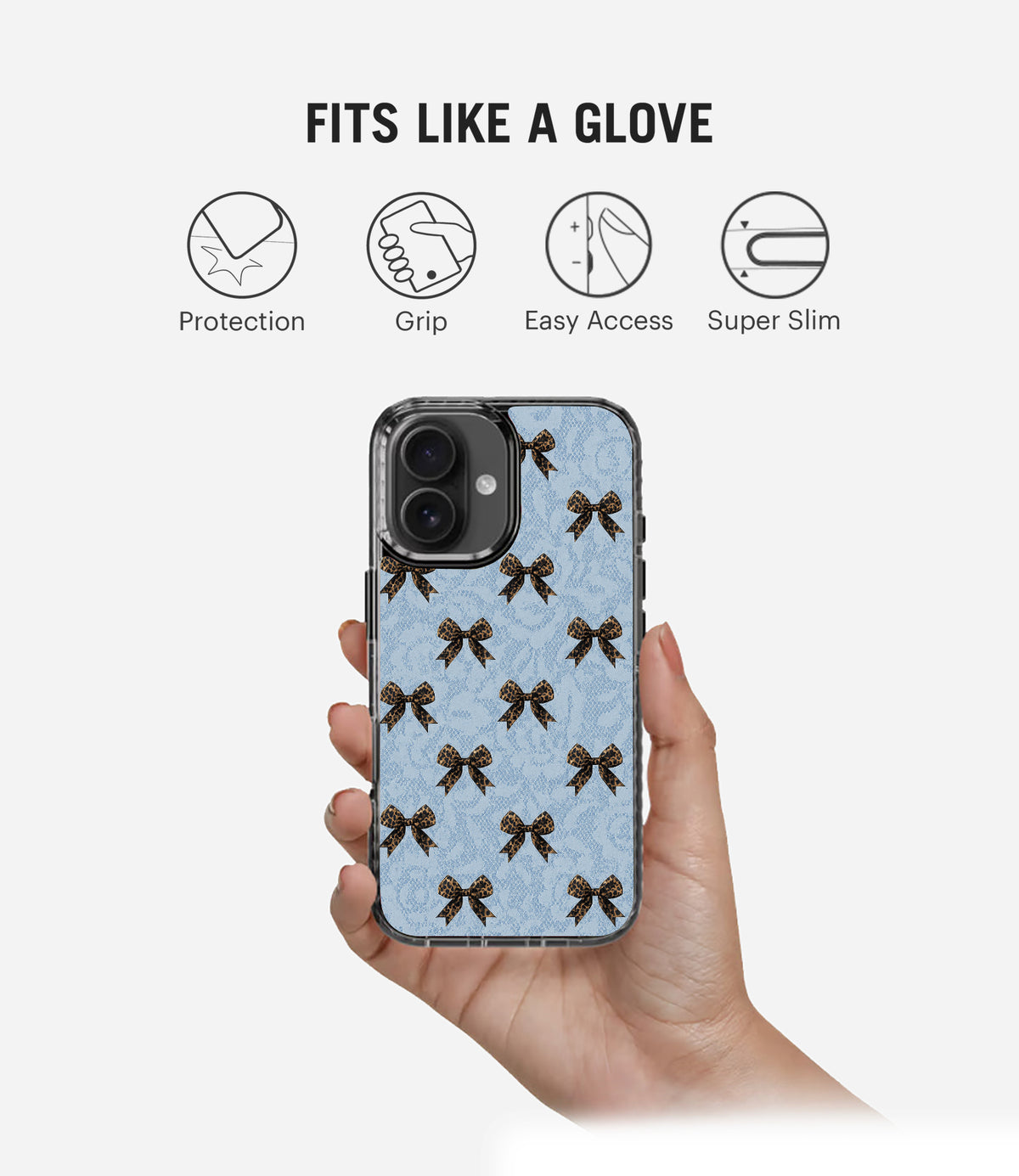 Leopard Bow Charm Stride 2.0 Phone Case