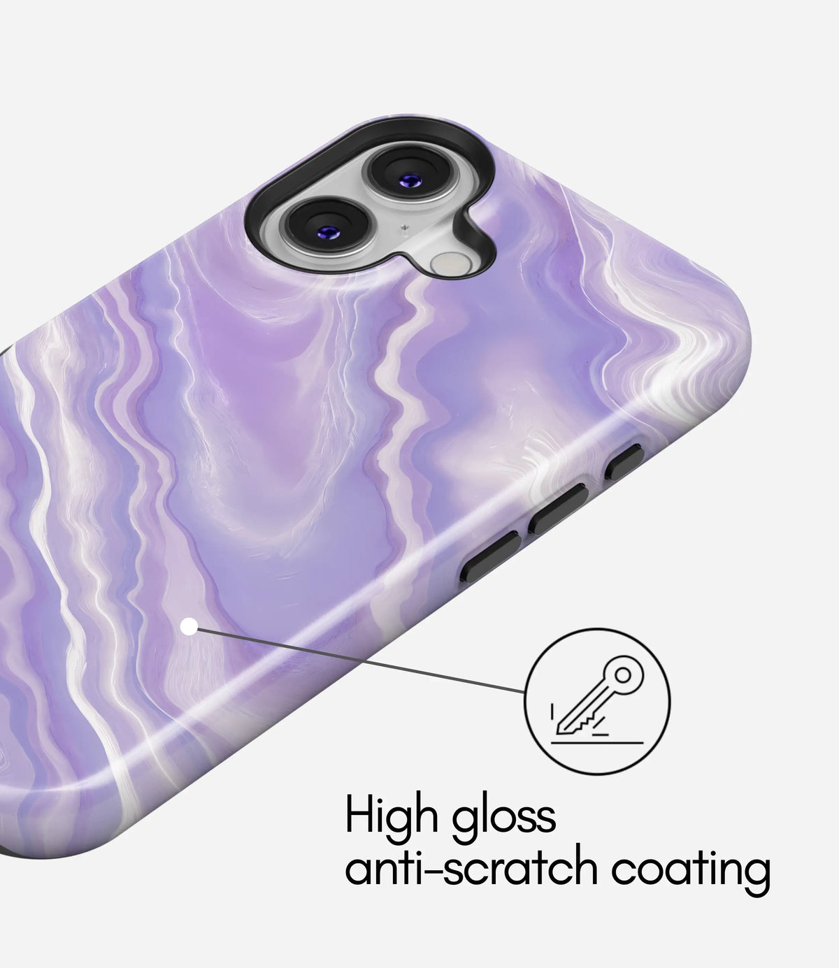 Lavender Melt Glossy Armoured Case