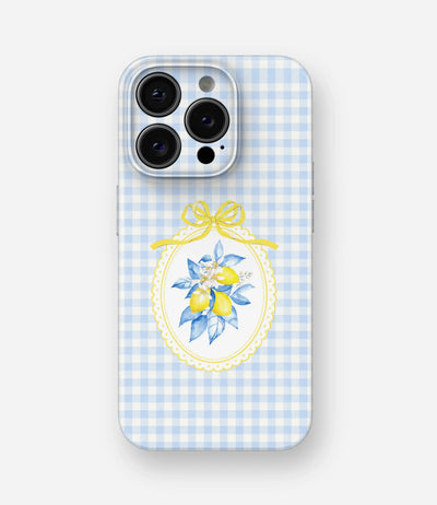 Limoncello Gingham Glossy Hard Case