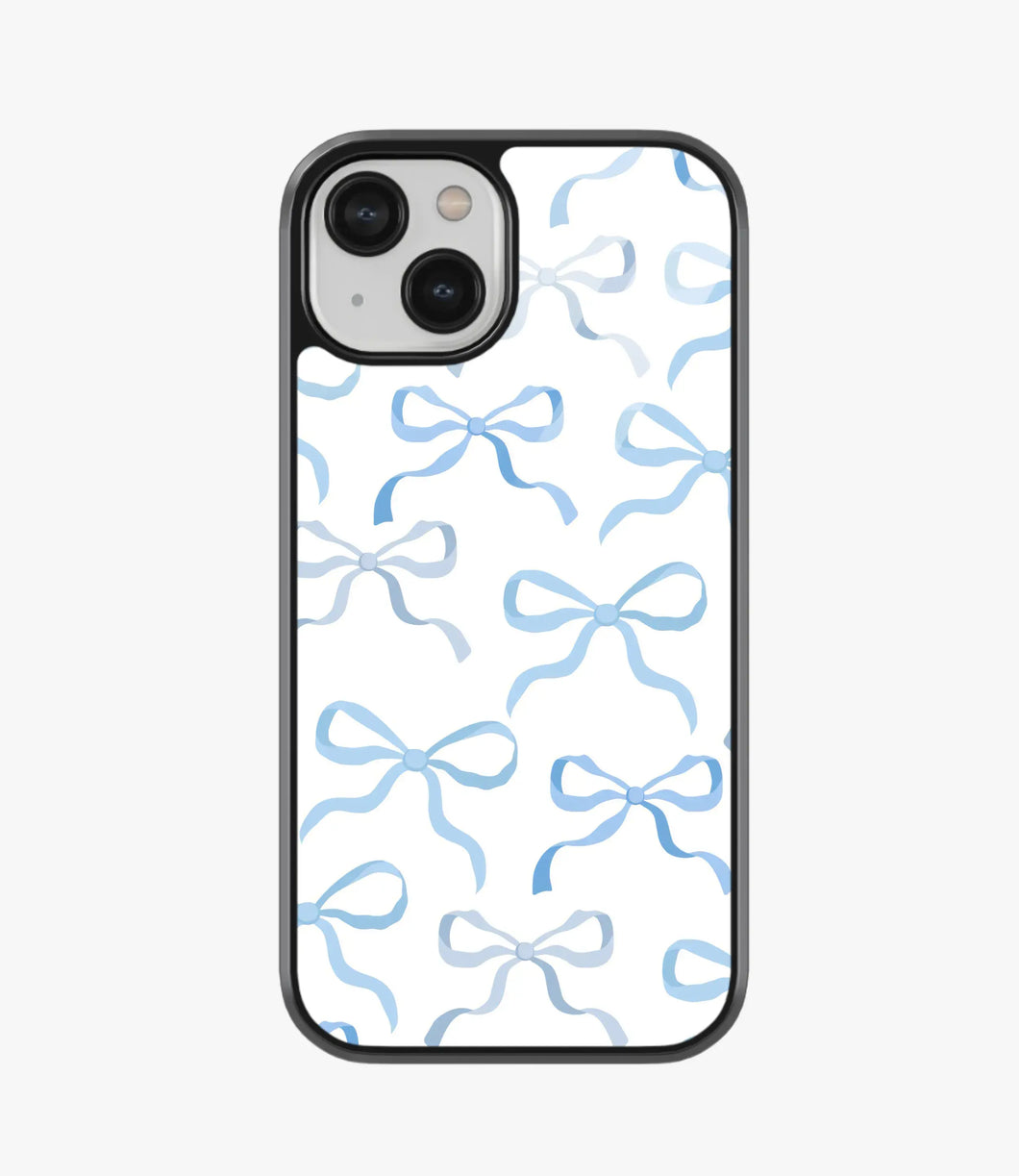 Bluebell Bows Glass Case