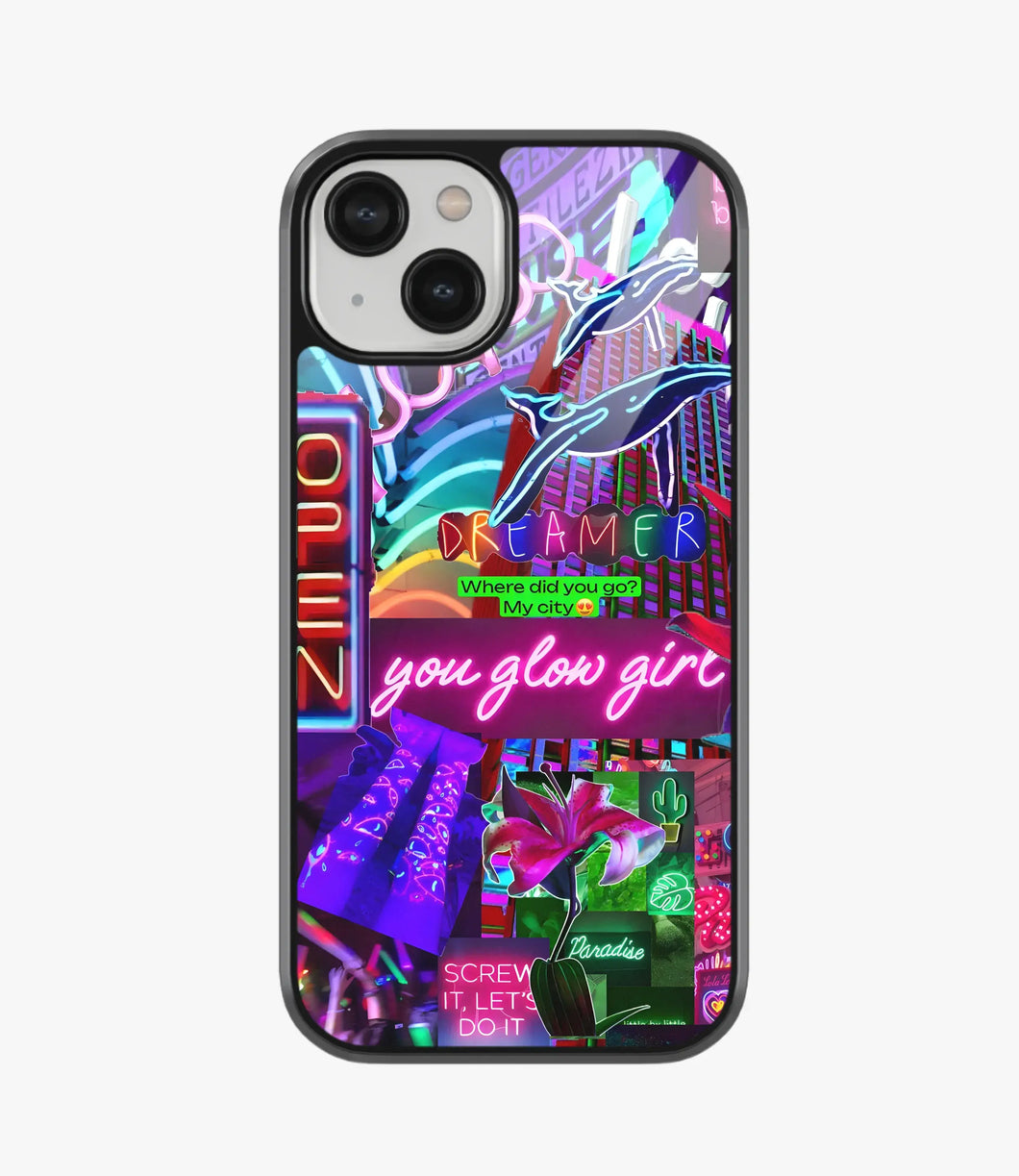 You Glow Girl Neon Glass Case