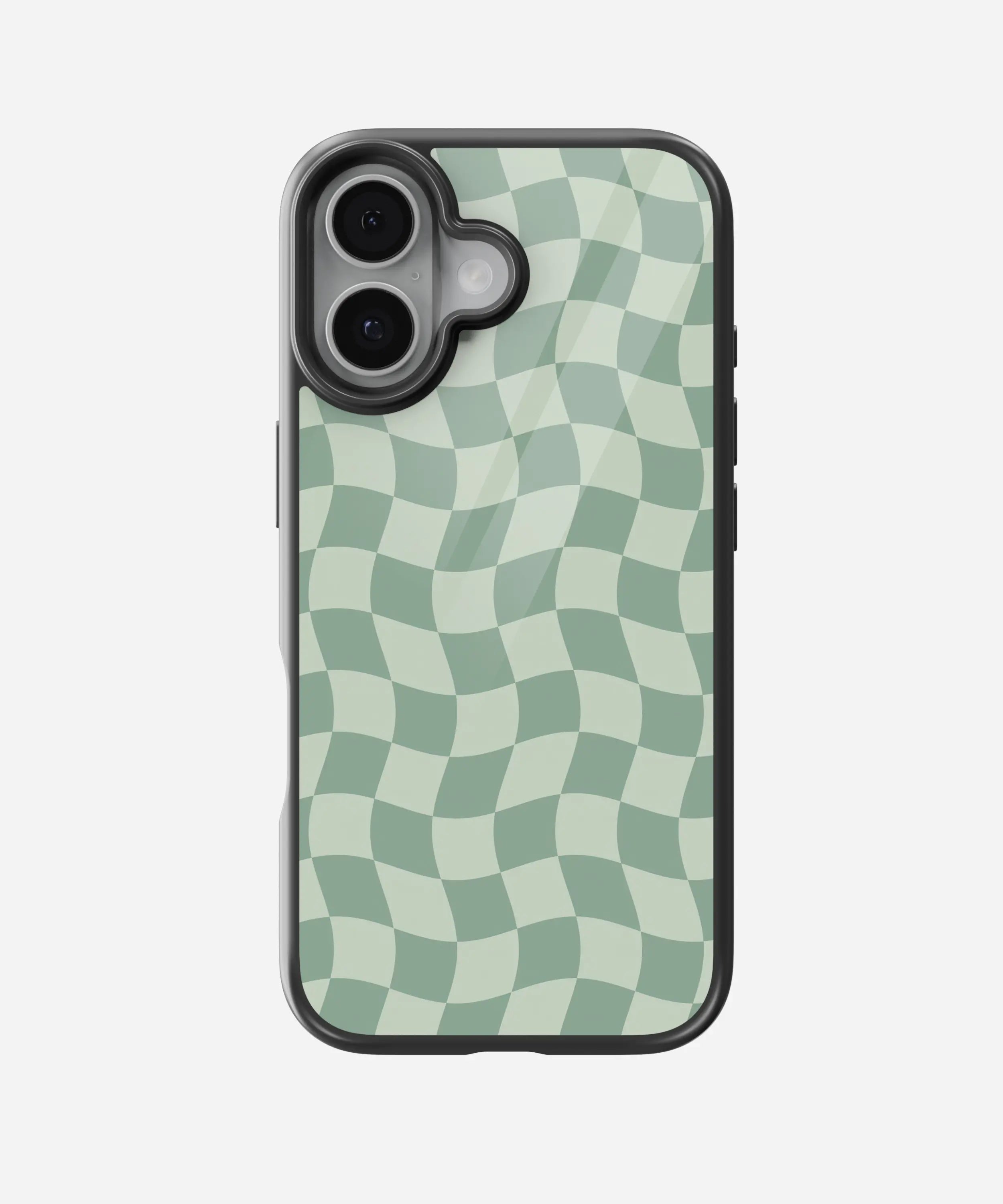 Minty Wave Glass Case