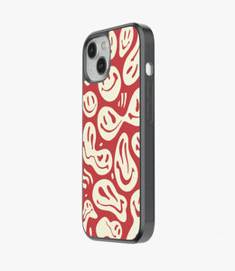 Smileyfy Red/Cream Glass Case