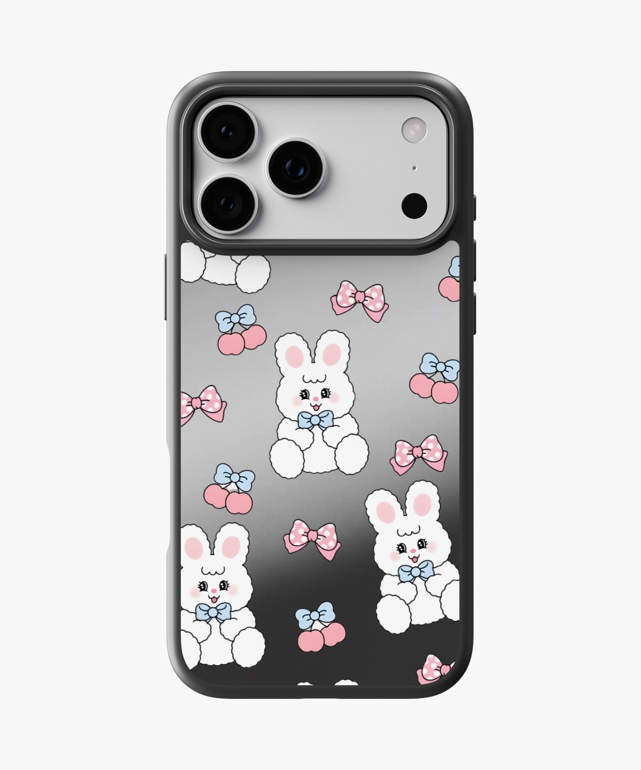 Ribbon Bunny Luxe Mirror Phone Case