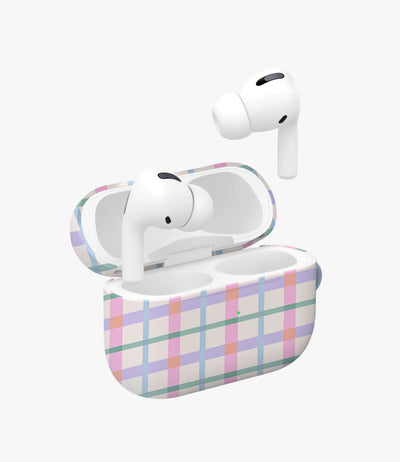Pastel Dreamy Gingham Glossy Airpod Case