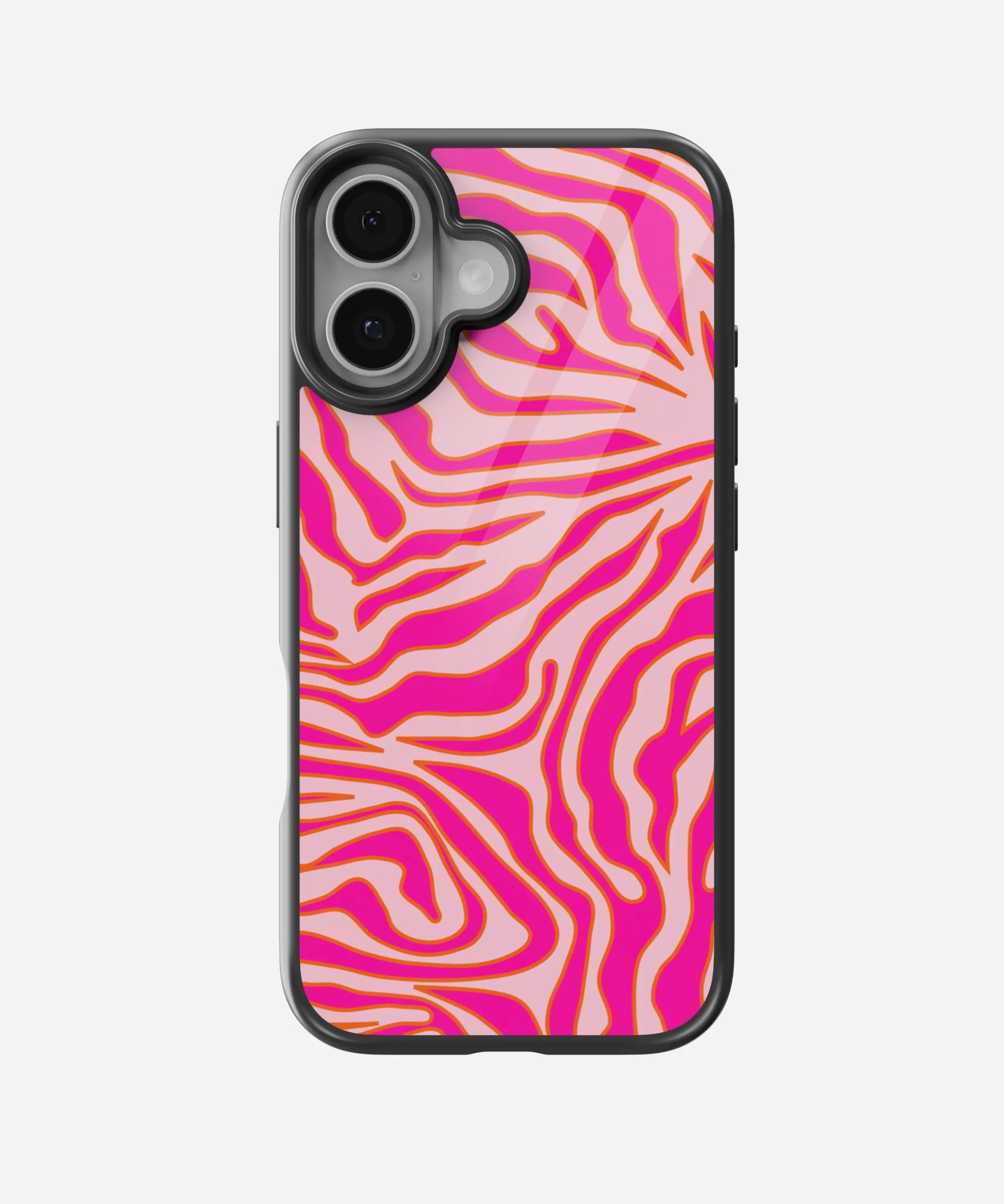 Zebra Multicolor Glass Case