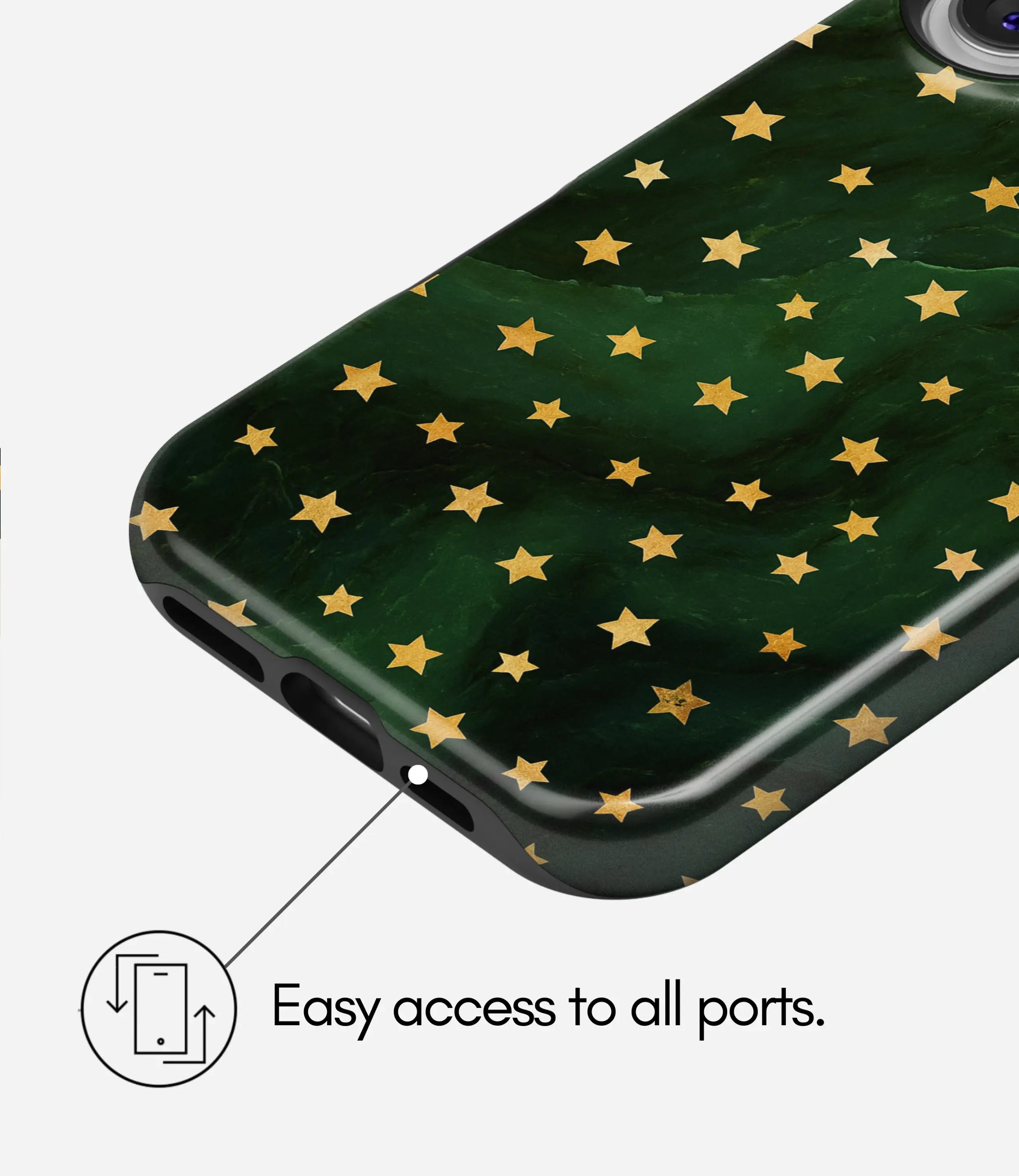 Celestial Emerald Glossy Armoured Case