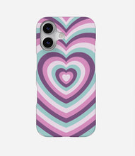 Load image into Gallery viewer, Pastel Violet &amp; Green Heart Y2K Phone Case
