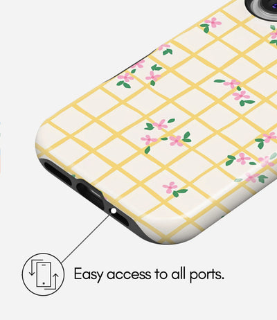 Daisy Picnic Check Glossy Armoured Case