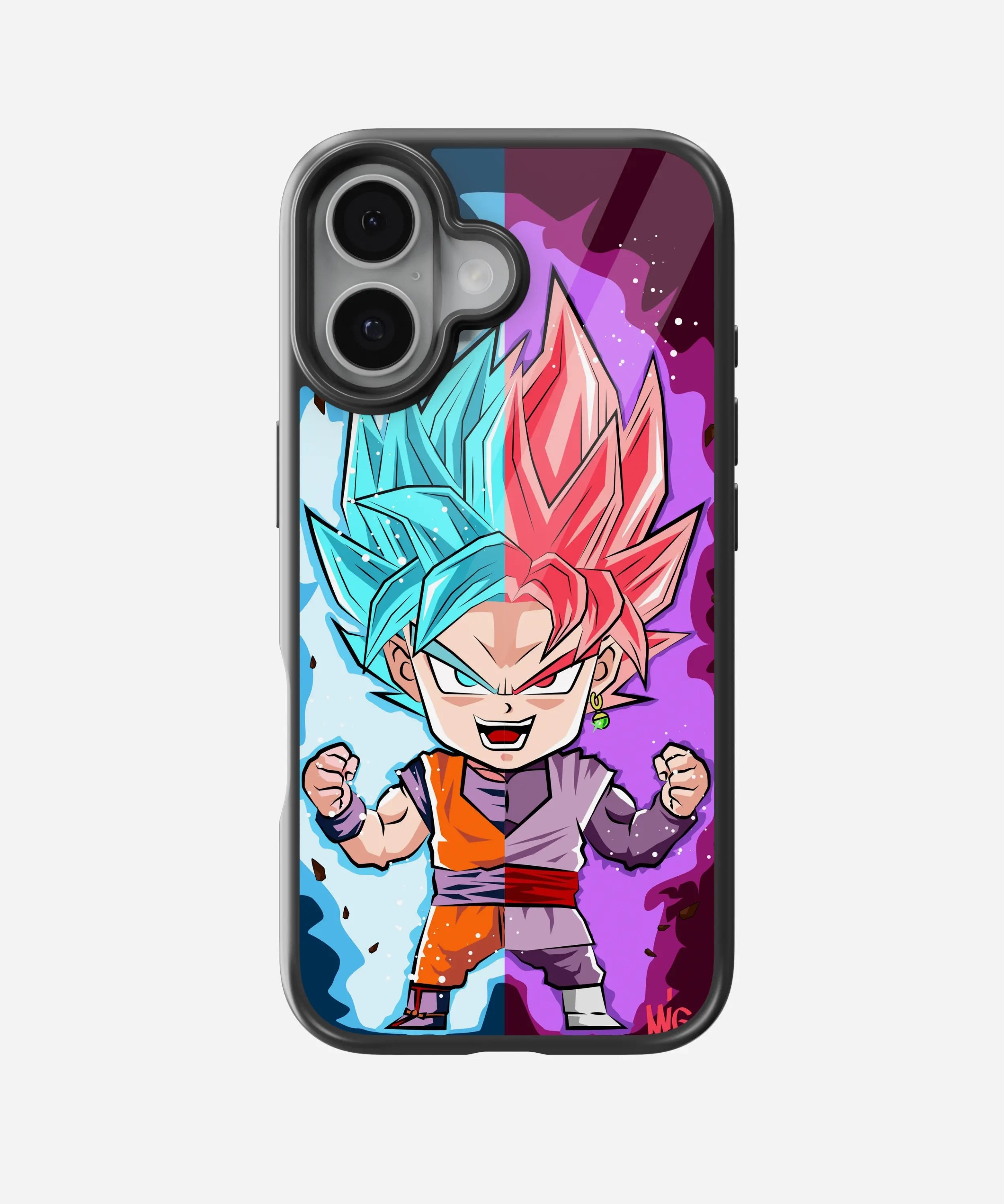 Goku Fan Art Glass Phone Case