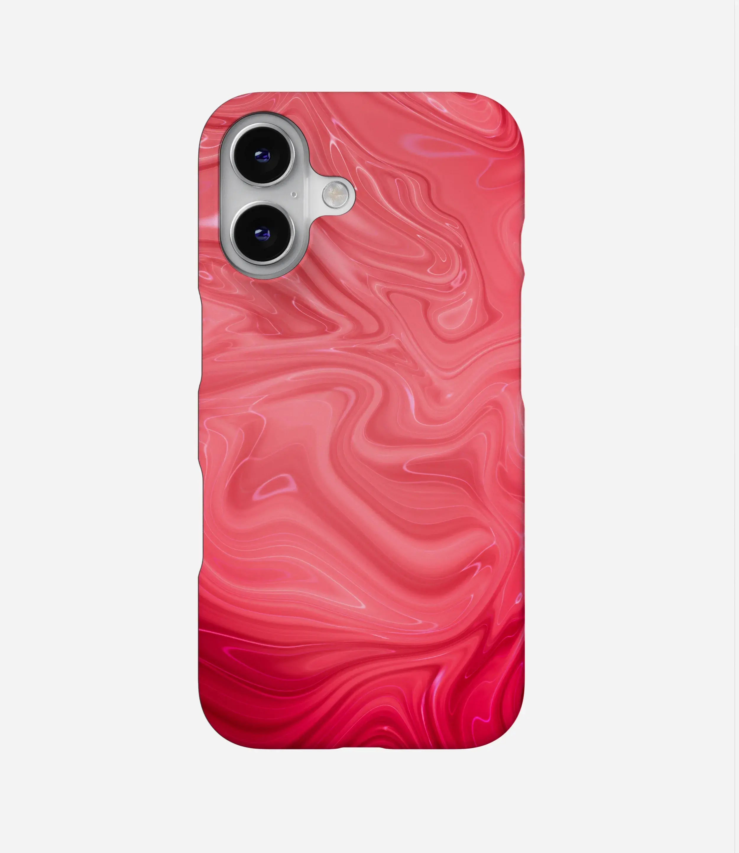 Brick Red Marble Print Case