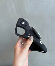 Load image into Gallery viewer, Cute Black Fuzzy Creature Soft Silicone Phone Case
