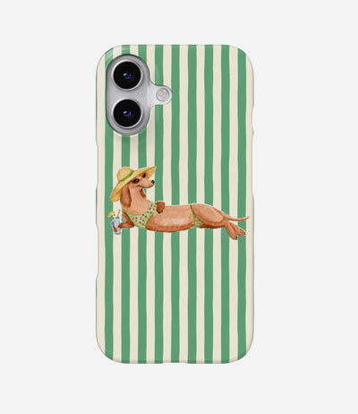 Poolside Doxie Hard Case