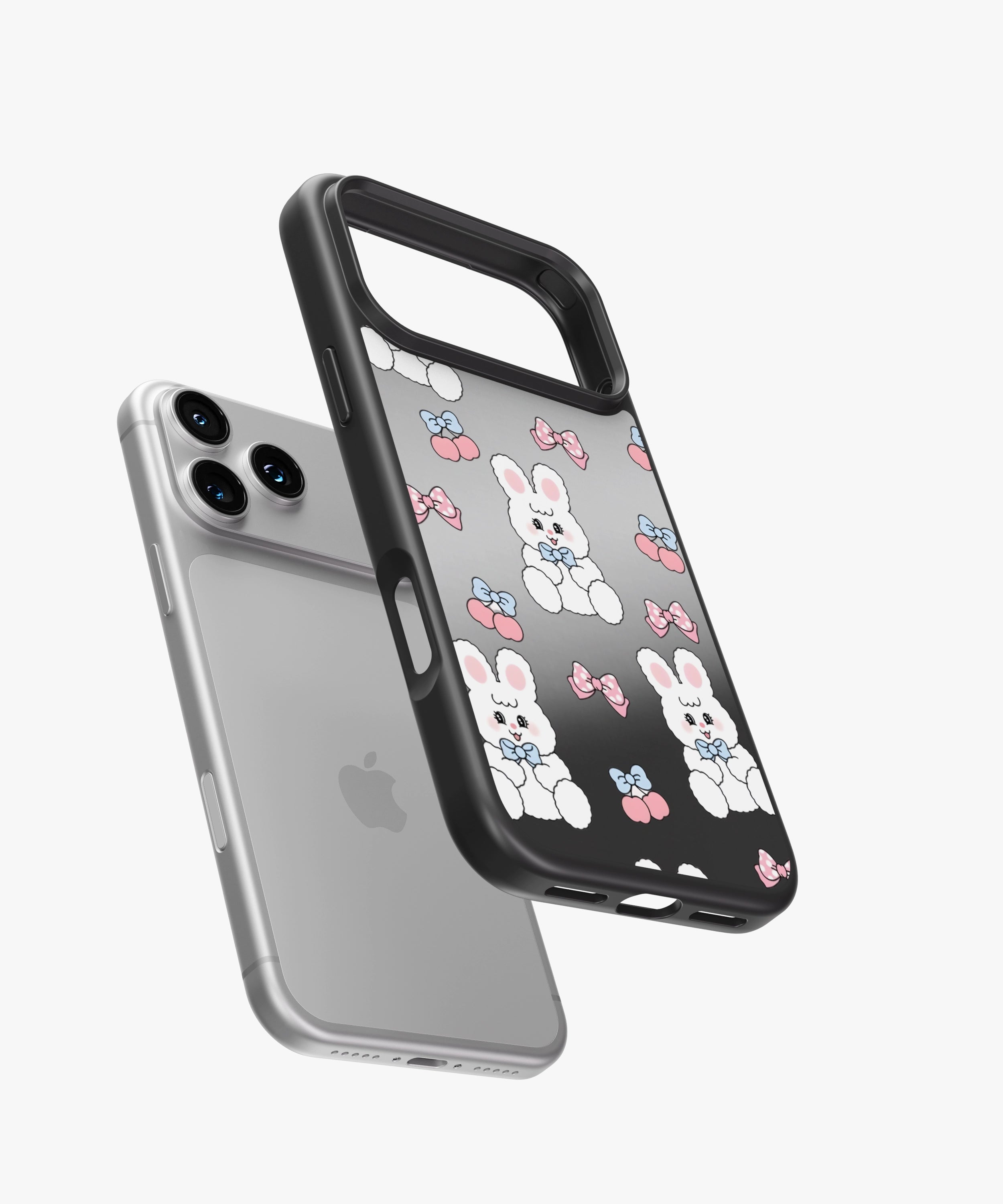 Ribbon Bunny Luxe Mirror Phone Case