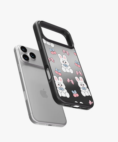 Ribbon Bunny Luxe Mirror Phone Case