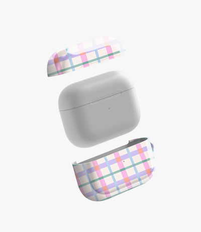 Pastel Dreamy Gingham Glossy Airpod Case
