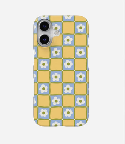 Cottage Daisy Grid Hard Case