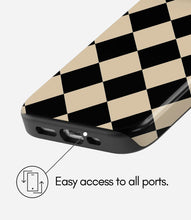 Load image into Gallery viewer, Noir Grid Glossy Armoured Case
