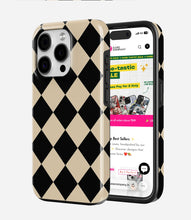 Load image into Gallery viewer, Noir Grid Glossy Armoured Case
