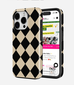 Noir Grid Glossy Armoured Case