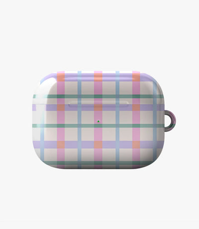 Pastel Dreamy Gingham Glossy Airpod Case