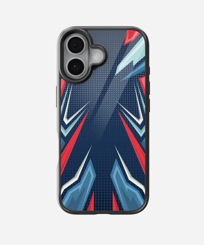 Abstract Elite Energy Pattern Glass Case