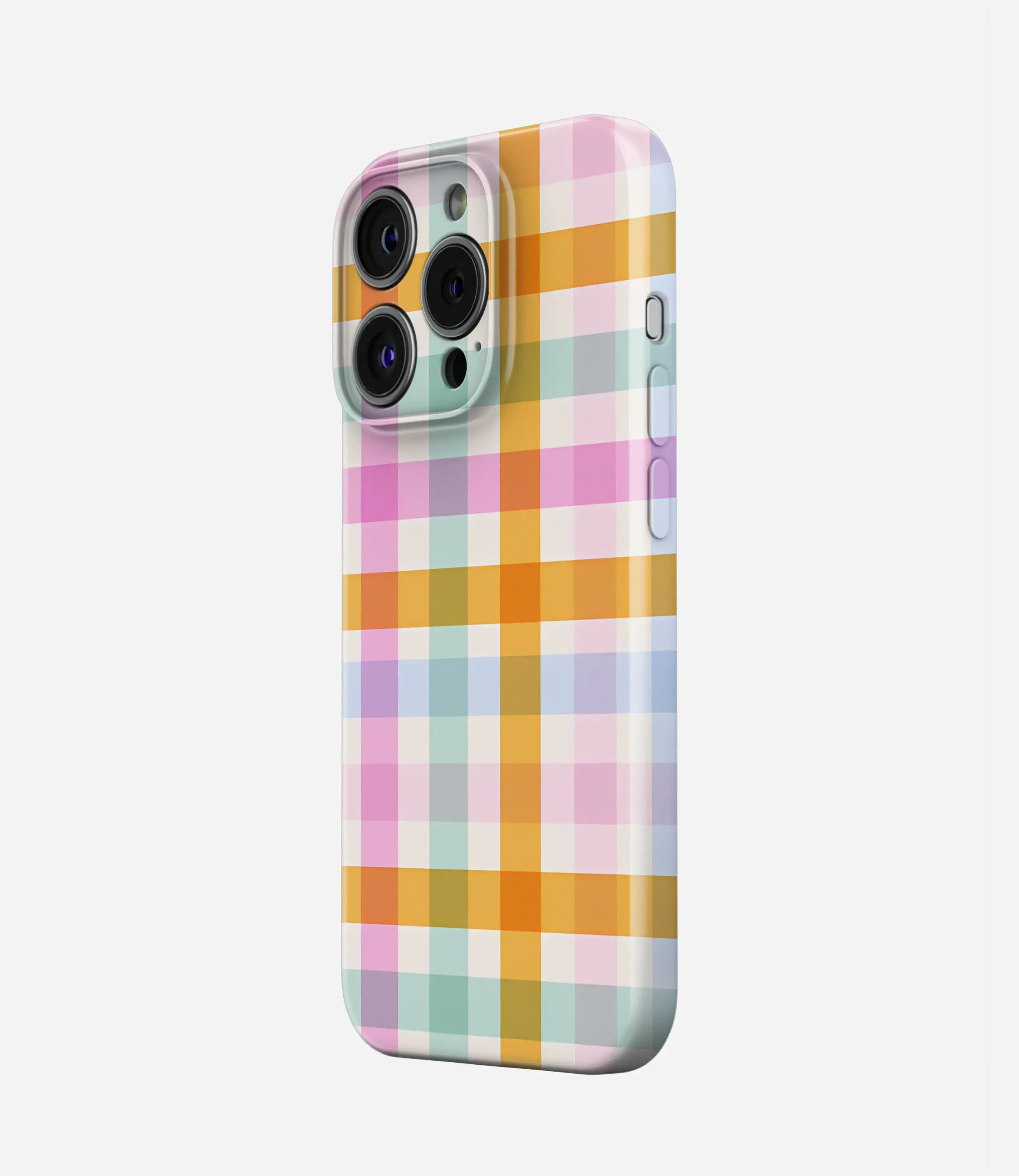 Candy Gingham Glossy Hard Case