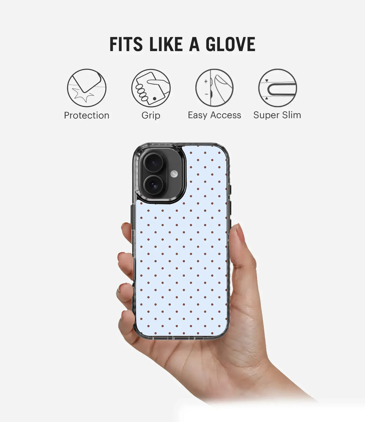 Blueberry Cocoa Dots Stride 2.0 Phone Case