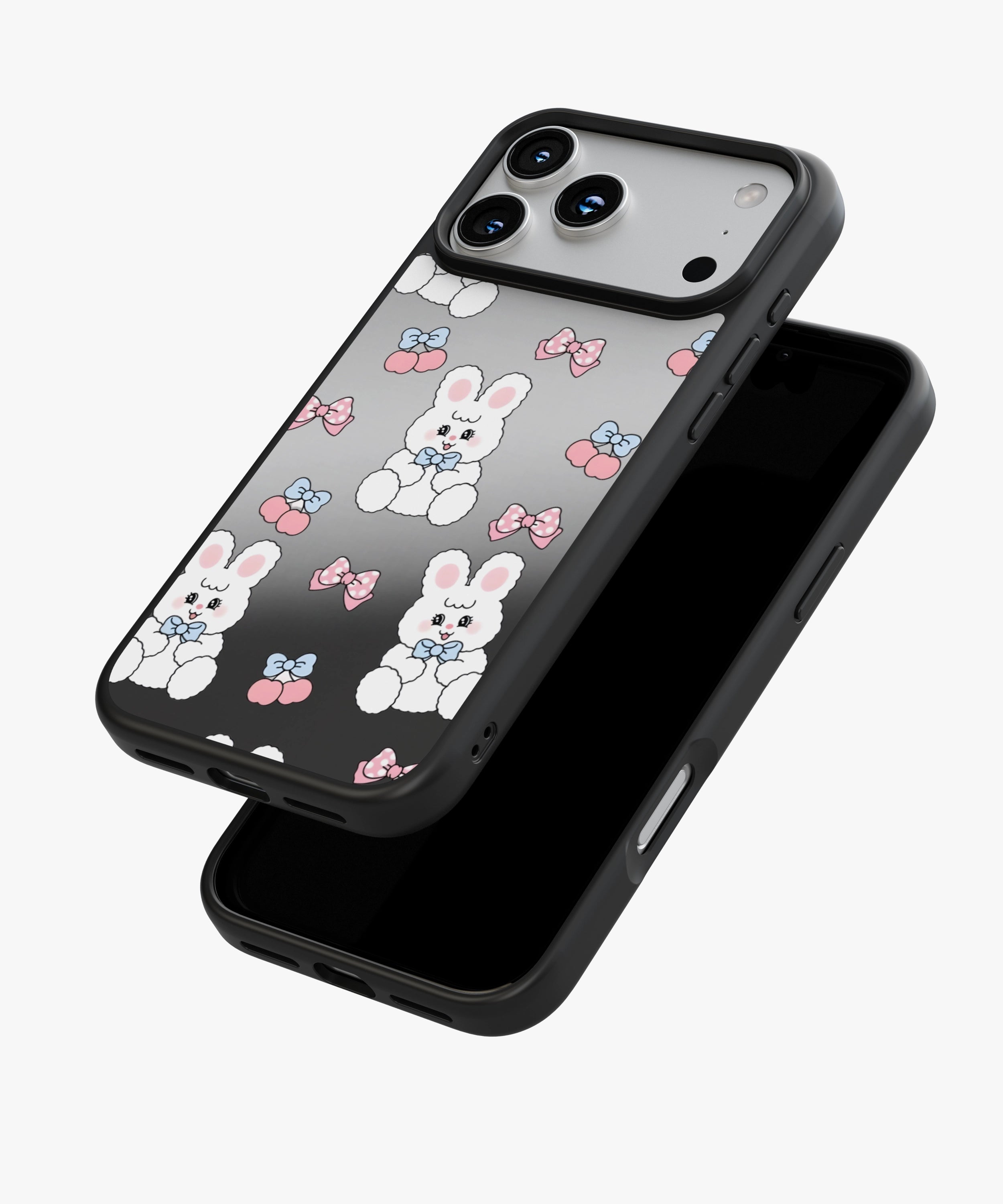 Ribbon Bunny Luxe Mirror Phone Case