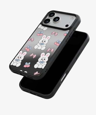 Ribbon Bunny Luxe Mirror Phone Case