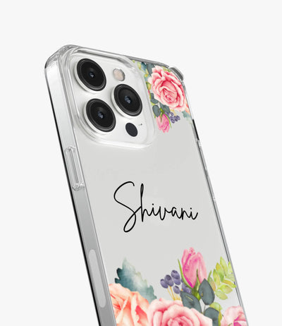 Gardenia Grace Custom Name Silicone Case