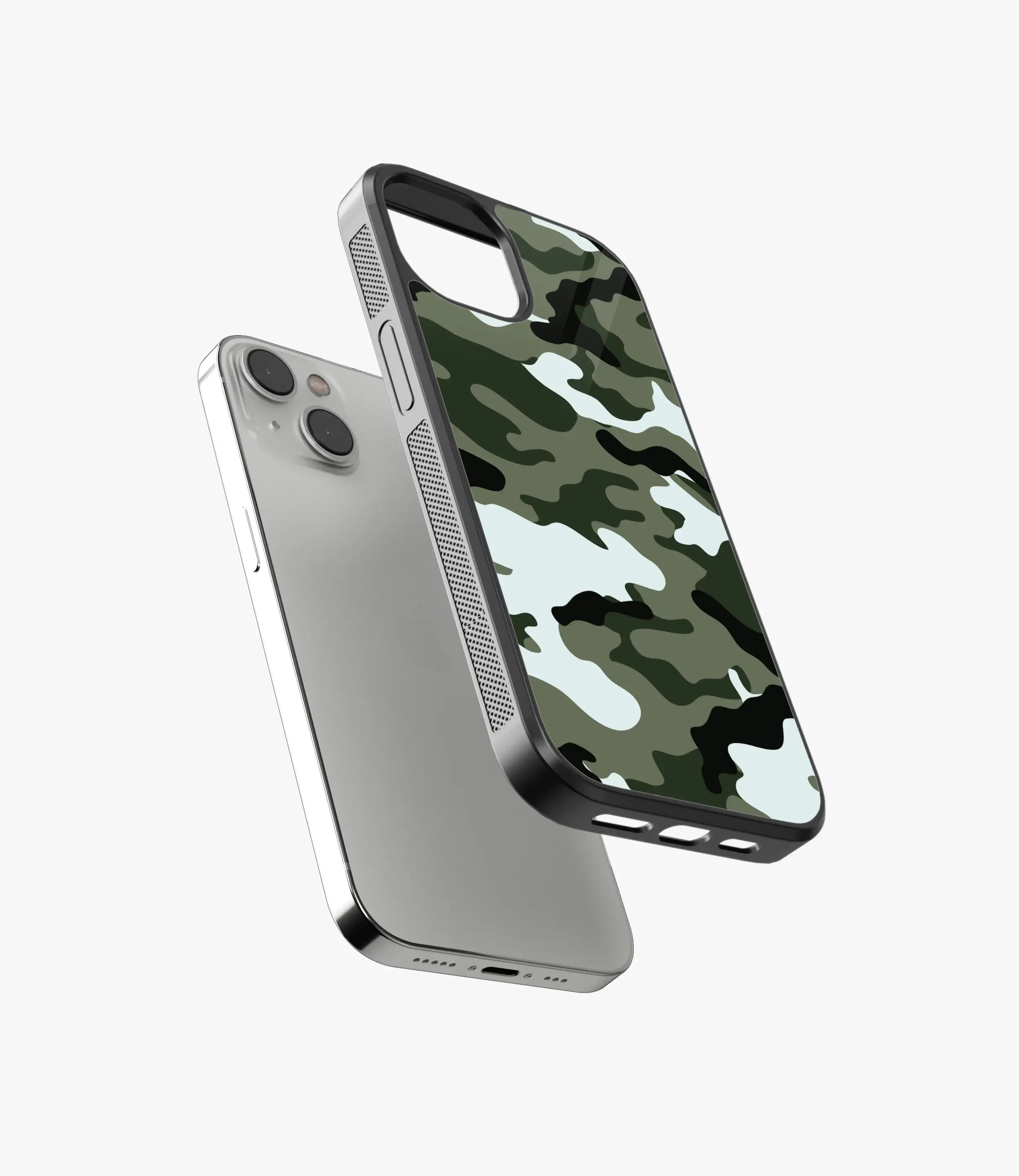 Military Camo Glass Case